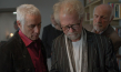 Ralph Herforth, Zoltan Paul, Dietrich Hollinderbäumer (vorne v.l.n.r.) in "Überleben in Brandenburg" (2023)