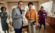 Denise M'Baye, Michael Mertens, Yun Huang, Meltem Kaptan (v.l.n.r.) in "Alter weißer Mann" (2024)