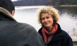 Doris Metz bei den Dreharbeiten zu "Schattenväter" (2005)