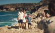 Sam Riley, Stacy Martin, Dylan Torrell, Jack Farthing (v.l.n.r.) in "Islands" (2025)