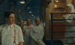 Benicio del Toro, Bryan Cranston, Tom Hanks, Mia Threapleton (vorne v.l.n.r.) in "Der phönizische Meisterstreich" (2025)