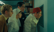 Michael Cera, Mia Threapleton, Benicio del Toro, Mathieu Amalric (v.l.n.r.) in "Der phönizische Meisterstreich" (2025)