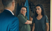 Christoph Maria Herbst, Nico Randel, Sesede Terziyan (v.l.n.r.) in "Ganzer halber Bruder" (2025)