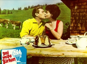 Drei weiße Birken