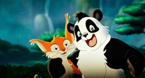 Kleiner starker Panda