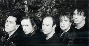 Einstürzende Neubauten (1989): Mark Chung, Blixa Bargeld, N.U. Unruh, Alexander Hacke, FM Einheit (v.l.n.r.)