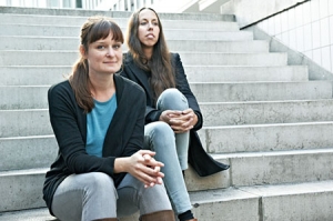 Cornelia Schendel, Andrea Stevens (v.l.n.r.); Quelle: JIP Film und Verleih, DIF, © Ralf Löhr, Schendel Stevens Filme