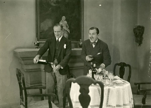 Harry Hardt (rechts) in "Die Frau im Schrank" (1927)