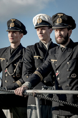 August Wittgenstein, Rick Okon, Franz Dinda (v.l.n.r.) in "Das Boot" (2018); 