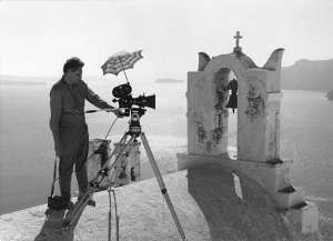 Wolfgang Mueller-Sehn bei den Dreharbeiten zu "Traumland der Sehnsucht" (1961); Quelle: DFF