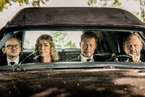 Milan Peschel, Brigitte Zeh, Til Schweiger, Samuel Finzi (v.l.n.r.) in "Die Hochzeit" (2019); 