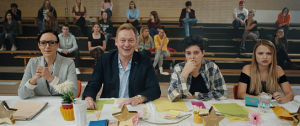 Jasmin Wagner, Jens Knossalla, Lea Mirzanli, Lisa Küppers (vorne, v.l.n.r.) in "Kartoffelsalat 3 - Das Musical" (2019); Quelle: Take 25 Pictures, DFF