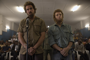 Tobias Santelmann, Aksel Hennie (v.l.n.r.) in "Congo Murder" (2018); Quelle: Real Fiction Filmverleih, DFF