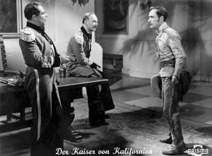 Walter Franck, Hans Zesch-Ballot, Luis Trenker (v.l.n.r.) in "Der Kaiser von Kalifornien" (1936)
