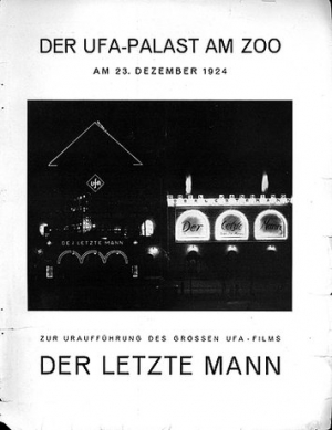 Ankündigung zur Uraufführung von "Der letzte Mann" (1924)