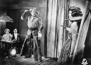 Mary Kid, Hans Adalbert Schlettow, Heinrich George, Anna May Wong (v.l.n.r.) in "Song. Die Liebe eines armen Menschenkindes" (1928); Quelle: DFF