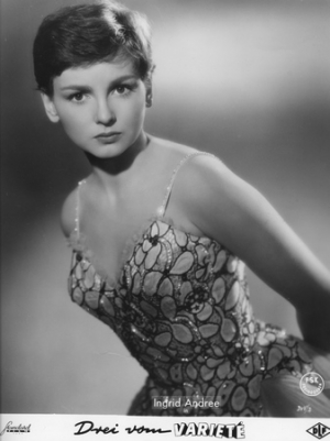 Ingrid Andree in "Drei vom Varieté" (1954); Quelle: DFF