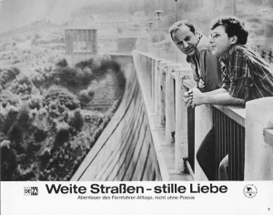 Manfred Krug, Jaecki Schwarz (v.l.n.r.) in "Weite Straßen - stille Liebe" (1969); Quelle: DFF, © DEFA-Stiftung