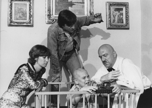 Beatrice Richter, Werner Enke, Joey Barrantine, Michael Gahr (v.l.n.r.) in "Mit mir nicht, du Knallkopp" (1983)
