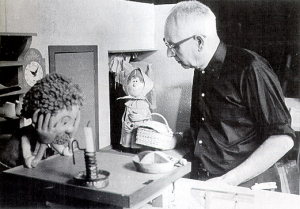 Ferdinand Diehl bei den Dreharbeiten zu "Die Wichtelmänner" (1968); Quelle: DFF / Firmenarchiv Gebrüder Diehl. Dauerleihgabe der Adolf und Luisa Haeuser-Stiftung für Kunst und Kulturpflege