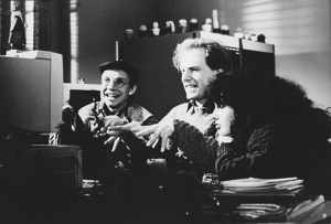 Matthias Wien, Götz Schubert, Simone Thomalla (v.l.n.r.) in "Zwei schräge Vögel" (1989);  Quelle: DFF, © DEFA-Stiftung, Siegfried Skoluda