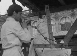 Screenshot aus "Beiträge zur Denkmalpflege: Schloss Pillnitz, Schloss Weesenstein, Zwinger Dresden" (1965); Quelle: SLUB Dresden, © SLUB Dresden, Filmverband Sachsen (Dresden), Hirsch Film (Dresden)