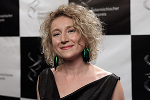 Tanja Hausner bei der Vergabe des Österreichischen Filmpreis 2015; Quelle: Manfred Werner - Tsui, CC BY-SA 3.0, via Wikimedia Commons