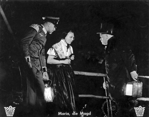 Hans Schlenck, Hilde Körber, Ernst Legal (v.l.n.r.) in "Maria, die Magd" (1936); Quelle: DFF
