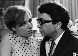 Jessy Rameik, Wolfgang Kieling (v.l.n.r.) in "Das siebente Jahr" (1969); Quelle: DFF, © DEFA-Stiftung