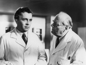 Wolfgang Kieling, Eduard von Winterstein (v.l.n.r.) in "Genesung" (1956); Quelle: DFF, © DEFA-Stiftung