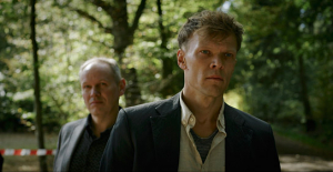 Jens-Peter Fiedler, Sebastian Hülk (v.l.n.r.) in "Im Nachtlicht" (2020), Quelle: Real Fiction Filmverleih, DFF, © Uhlandfilm