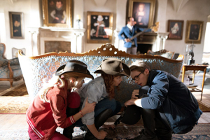Katharina Hirschberg, Harriet Herbig-Matten, Benjamin Weygand (vorne v.l.n.r.) in "Bibi & Tina - Einfach anders" (2022)