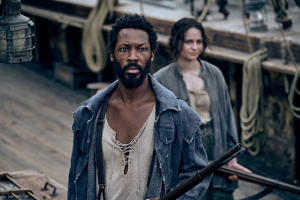 Corey Hawkins, Aisling Franciosi (v.l.n.r.) in "Die letzte Fahrt der Demeter" (2023)