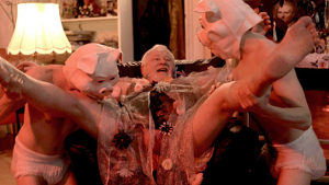 Justus Herrmann, Armin Dallapiccola, Nico Ehrenteit (v.l.n.r.) in "Satanische Sau" (2025)