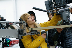 Monika Plura (DOP) am Set von "Mädchen Mädchen" (2025)