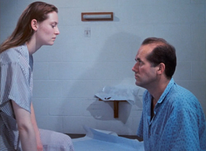 Tilda Swinton, Hanns Zischler (v.l.n.r.) in "Das offene Universum" (1989)