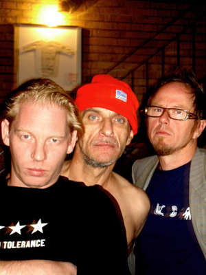 Die drei Regisseure von "Santos - Heldentaten, die keiner braucht" (2005): Ben Becker, Peppi Streich, Uli M Schueppel (v.l.n.r.) 