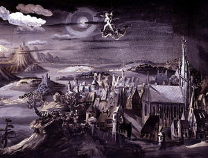 Flug auf dem Mantel Mephistos (Detailaufnahme)