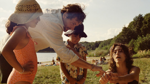 Maya Ghazal, Florian Stetter, Elias Sououd, Sabrina Amali (v.l.n.r.) in "Maysoon" (2024)