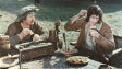 Franciszek Pieczka, Winfried Glatzeder (v.l.n.r.) in "Till Eulenspiegel" (1974); Quelle: DFF, © DEFA-Stiftung