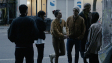 Övünç Güvenisik (links), Anja Langer (3.v.l.), Pascal Houdus (3.v.r.), Henner Borchers (2.v.r.), Raha Emami Khansari (rechts) in "Dreissig" (2018); Quelle: déjà -vu Film, DFF, © Deutsche Film- und Fernsehakademie Berlin (dffb)  