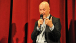 Joachim von Vietinghoff beim Publikumsgespräch mit Paul Werner Wagner am 9. April 2019 im Berliner Kino TONI zur Vorführung von "Engel aus Eisen"; Quelle: Joachim von Vietinghoff, Foto: Veikko Hübner