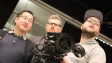 van-Tien Hoang, Holger Heckmann, Tim Lota (v.l.n.r.) bei den Dreharbeiten zu "Das Ende des Schweigens" (2020); Quelle: GMfilms, DFF