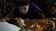 Lilith Stangenberg, Kyung-Taek Lie, Aleksandre Koberidze (v.l.n.r.) in "Blutsauger" (2021); Quelle: Grandfilm, DFF, © Grandfilm