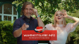 Benno Fürmann, Anne-Marie Waldeck (v.l.n.r.) in "Die Känguru-Verschwörung" (2022)
