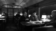 Gottfried Breitfuss, Jan Bülow, Hanns Zischler (vorne, v.l.n.r.) in "Die Theorie von Allem" (2023)