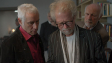 Ralph Herforth, Zoltan Paul, Dietrich Hollinderbäumer (vorne v.l.n.r.) in "Überleben in Brandenburg" (2023)