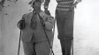 Promotionsfoto mit Hans Schneeberger, Walter Riml (v.l.n.r.) für "Der große Sprung" (1927)