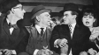 Hanns Lothar, James Cagney, Horst Buchholz, Pamela Tiffin (v.l.n.r.) in "One, Two, Three" 