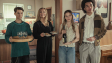 Juri Winkler, Nadja Uhl, Momo Beier, Leon Ndiaye (v.l.n.r.) in "Alter weißer Mann" (2024)